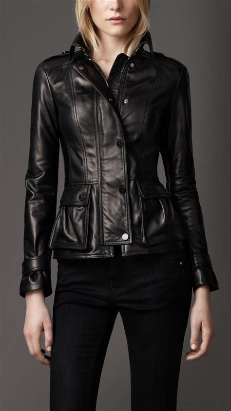 burberry leather jacket online|burberry leather jacket women's.